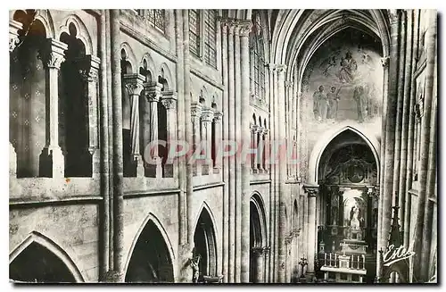 Ansichtskarte AK Eglise Saint Germain de Dourdan Perspective de la Nef et Triforium