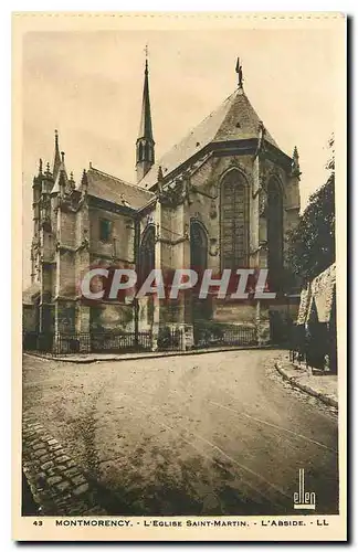 Cartes postales Montmorency l'Eglise Saint Martin l'Abside