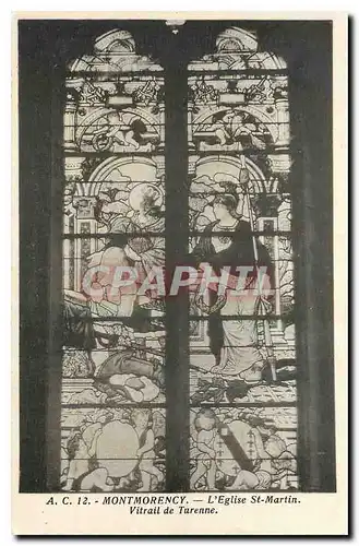 Cartes postales Montmorency l'Eglise St Martin Vitrait de Turenne