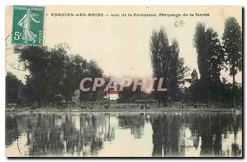 Cartes postales Enghien les Bains Lac de la Princesse Paturage de la ferme