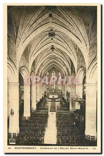 Ansichtskarte AK Montmorency Interieur de l'Eglise Saint Martin