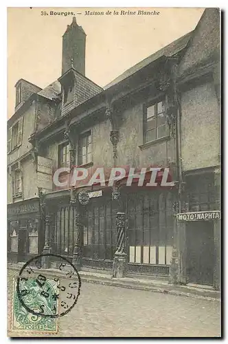 Ansichtskarte AK Bourges Maison de la Reine Blanche