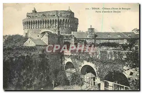 Cartes postales Dinan Chateau d'Anne de Bretagne Porte d'entree et Donjon