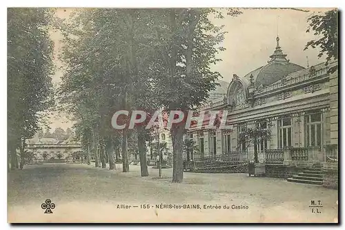 Ansichtskarte AK Allier Neris les Bains Entree du Casino