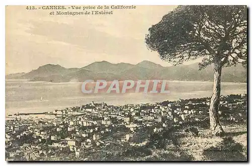 Ansichtskarte AK Cannes Vue prise de la Californie et Montagnes de l'Esterel