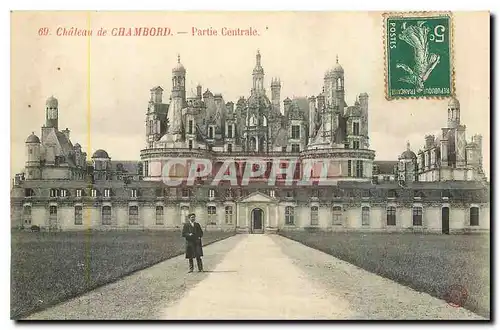 Cartes postales Chateau de Chambord Partie Centrale