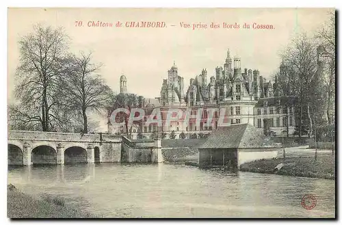 Cartes postales Chateau de Chambord Vue prise des Bords du Cosson