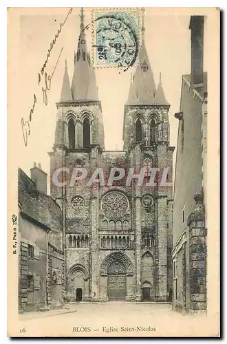 Cartes postales Blois Eglise Saint Nicolas