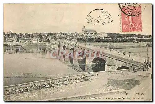 Ansichtskarte AK Panorama de Blois Vue prise du faubourg de Vienne