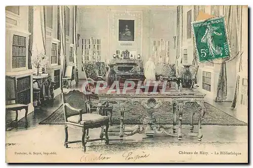 Cartes postales Chateau de Mery La Bibliotheque