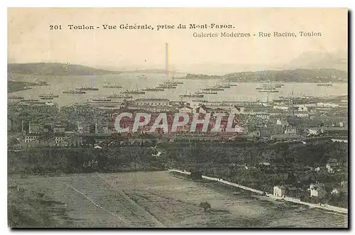 Cartes postales Toulon Vue Generale prise du Mont Faron