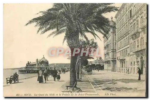 Ansichtskarte AK Nice Le Quai du Misi et le Palais de la Jetee Promenade