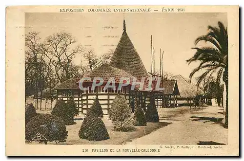 Cartes postales Pavillon de la Nouvelle Caledonie Paris Exposition coloniale internationale 1931