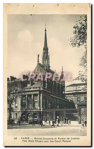 Ansichtskarte AK Paris Sainte Chapelle et Palais de Justice