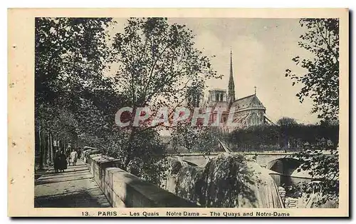 Ansichtskarte AK Paris Les Quais Notre Dame