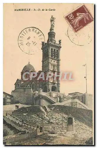 Cartes postales Marseille N D de la Garde