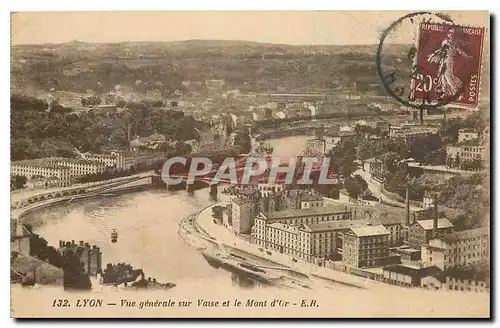 Cartes postales Lyon Vue generale sur Vaise et le Mont d'Or