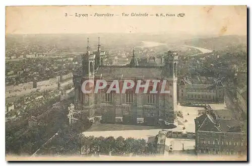 Ansichtskarte AK Lyon Fourviere Vue Generale