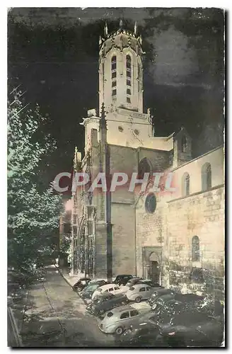 Cartes postales La Cite du Roy Rene Aix en Provence Saint Sauveurs M H Facade et Clocher