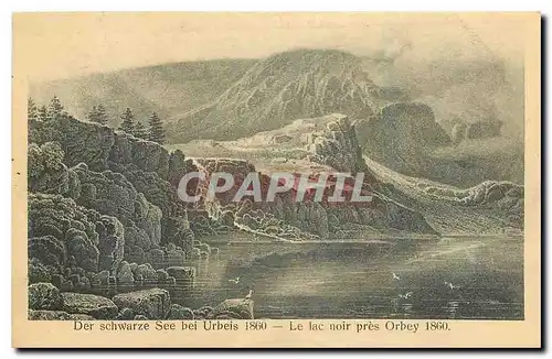 Cartes postales Der schwarze See bei Urbeis Le lac noir pres Orbey