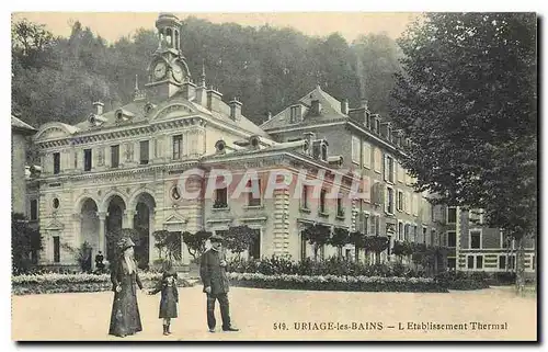 Cartes postales Uriage les Bains l'Etablissement Thermal