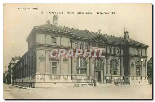 Cartes postales La Dauphine Grenoble Musee Bibliotheque