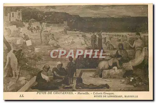 Cartes postales Puvis de Chavannes Marseille Colonie Grecque Musee de Longchamp Marseille