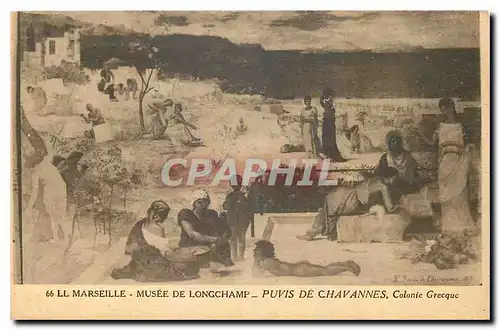 Ansichtskarte AK Marseille Musee de Longchamp Puvis de Chavannes Colonie Grecque