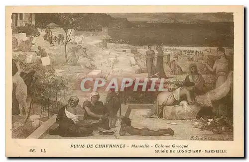 Ansichtskarte AK Puvis de Chavannes Marseille Colonie Grecque Musee de Longchamp Marseille