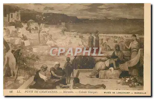 Cartes postales Puvis de Chavannes Marseille Colonie Grecque Musee de Longchamp Marseille