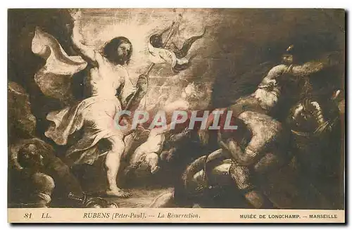 Ansichtskarte AK Rubens Peter Paul La Resurrection Musee de Longchamp Marseille