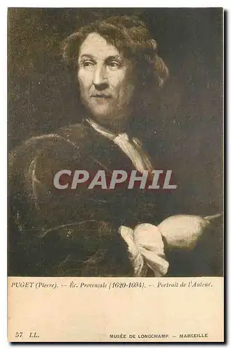 Ansichtskarte AK Puget Pierre Ec Provencale Portrait de l'Auteur Musee de Longchamp Marseille