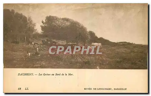 Cartes postales Daubigny Les Greves au Bord de la Mer Marseille Musee de Longchamp