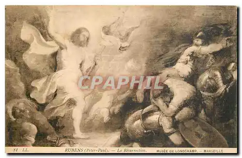 Ansichtskarte AK Rubens Peter Paul La Resurrection Marseille Musee de Longchamp