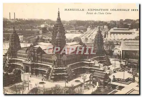 Cartes postales Marseille Exposition Coloniale Palais de l'Indo Chine