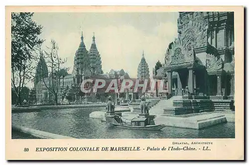 Cartes postales Exposition Coloniale de Marseille Palais de l'Indo Chine