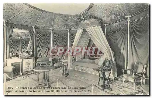 Cartes postales Chambre a coucher de l'Imperatrice Josephine du Chateau de la Malmaison Rueil