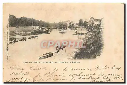 Ansichtskarte AK Charenton le Pont Rives de la Marne