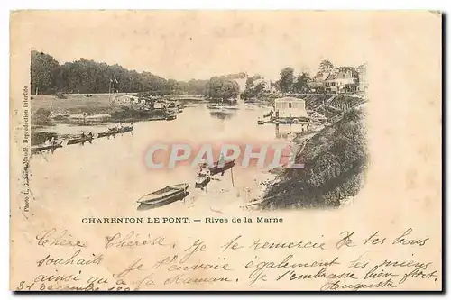 Cartes postales Charenton le Pont Rives de la Marne