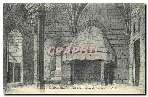 Cartes postales Vincennes Le Fort Salle du Conseil