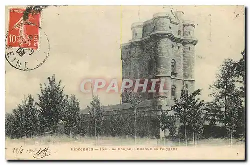 Cartes postales Vincennes Le Donjon l'Avenue du Polygone