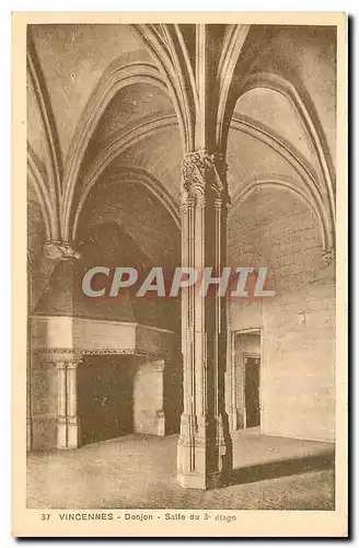 Cartes postales Vincennes Donjon Salle