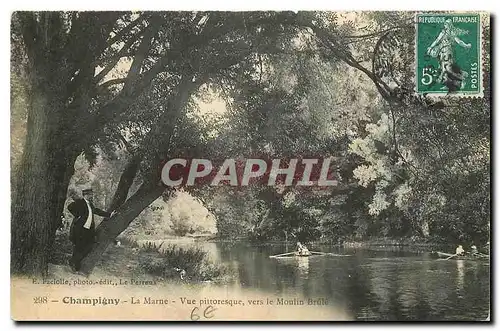 Ansichtskarte AK Champigny La Marne Vue pittoresque vers le Moulin Brute