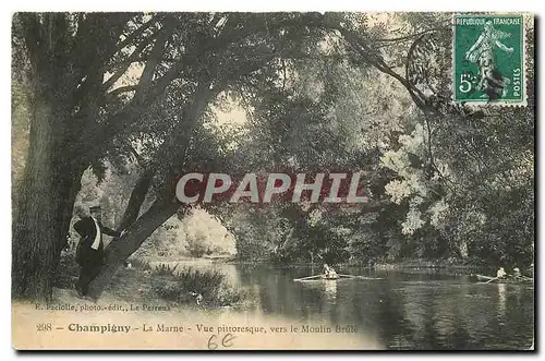 Cartes postales Champigny La Marne Vue pittoresque vers le Moulin Brute