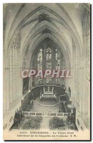 Ansichtskarte AK Vincennes Le Vieux Fort Interieur de la Chapelle du Chateau