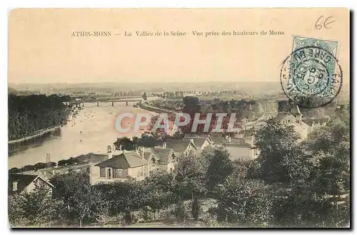 Cartes postales Athis Mons La Valle de la Seine Vue prise des hauteurs de Mons