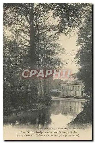Cartes postales Saint Sulpice se Faviers S et O Piece d'eau du Chateau de Segrez
