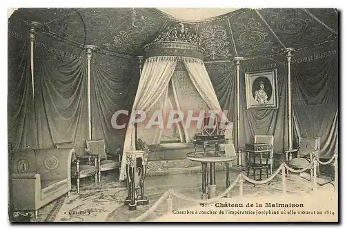 Cartes postales Chateau de la Malmaison Chambre a coucher de l'Imperatrice Josephine