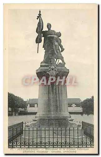 Cartes postales Asnieres Seine Monument de la DDense Nationale