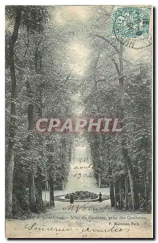 Cartes postales Parc de Saint Cloud Allee du Centaure prise des Goulottes